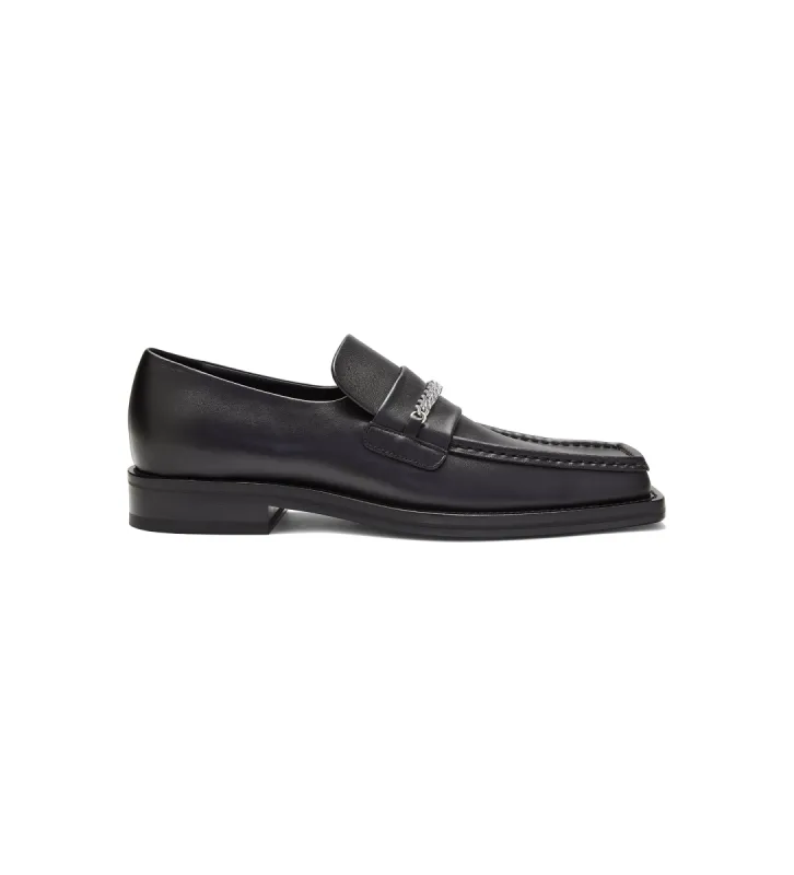 MENS SQUARE TOE LOAFER in black sold by Martine Rose