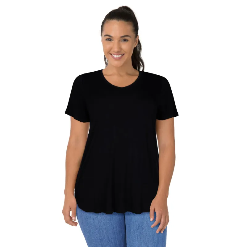 MySTYLE Women's Plus Seaside V-Neck Tunic T-Shirt sold by Giant Tiger