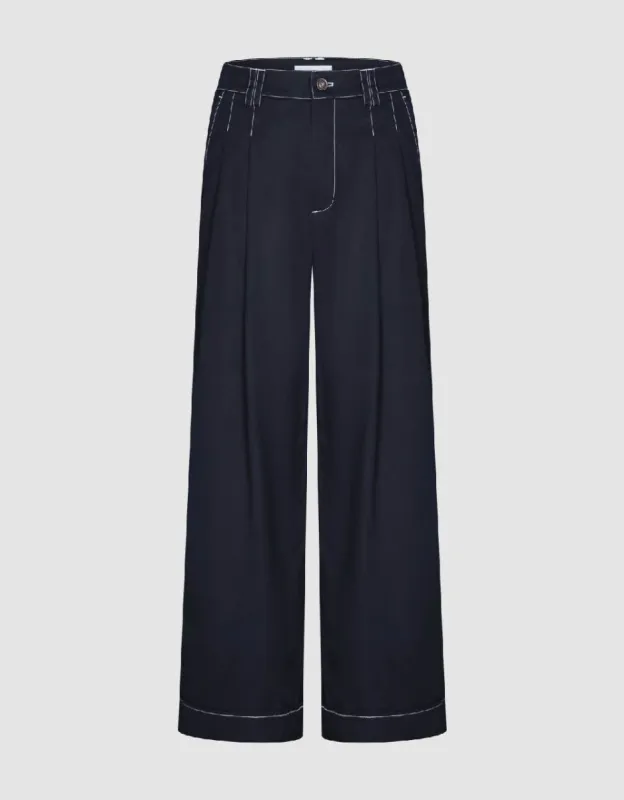 Capri Wide-Leg Pants sold by Urban Revivo