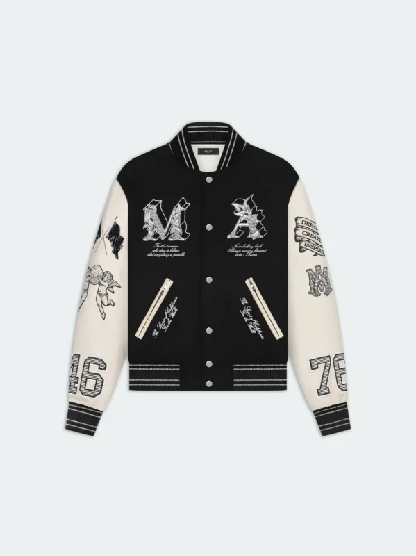 MA ANGEL VARSITY JACKET - Black | Parallel