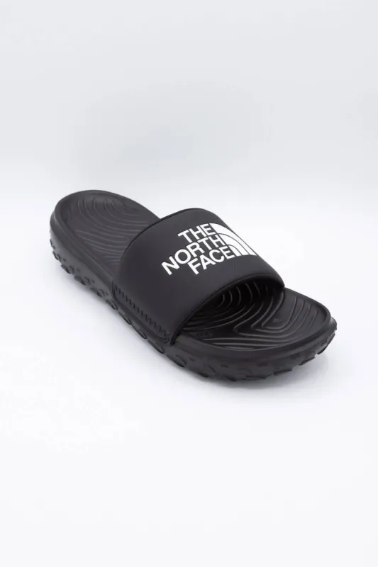 The North Face Never Stop Cush Slides for Men in Black | NF0A8A90-KX7 sold by Glik’s