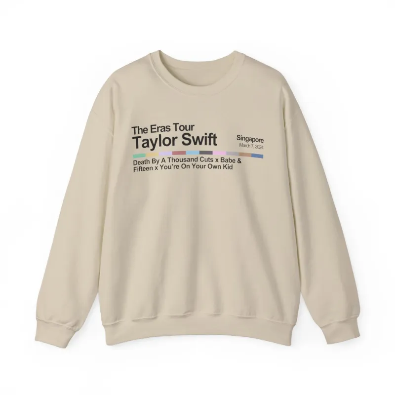Singapore Night 4 Crewneck Sweatshirt sold by Rose Blush Studio
