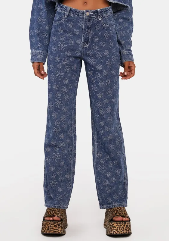 Growing Up High-Waisted Jeans sold by Dolls Kill