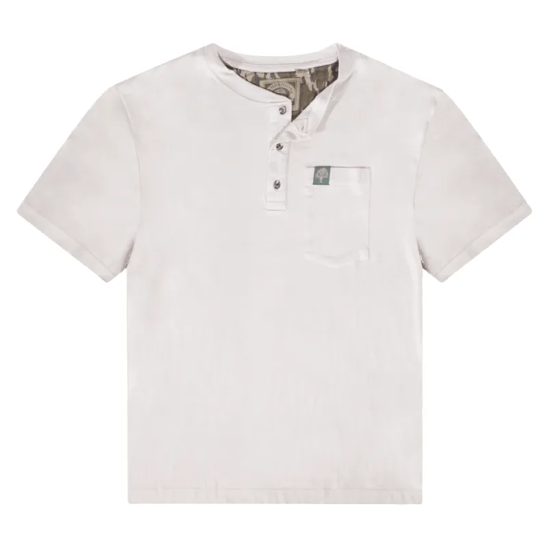 Tombigbee Light Short Sleeve Henley sold by Mossy Oak