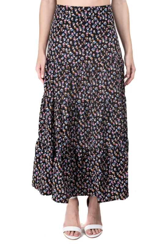 Falda maxi amplia floreada sold by Shasa