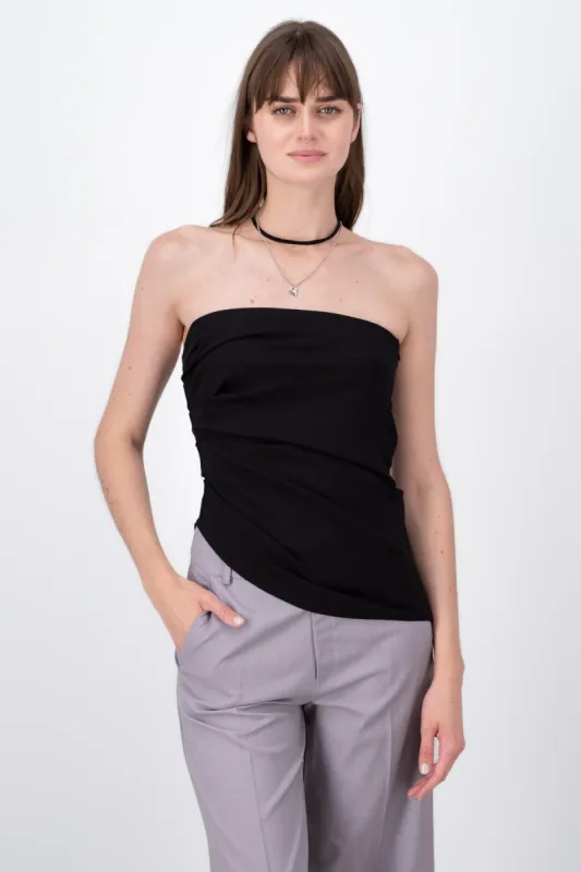 Top strapless con fruneces Hypsters sold by Shasa