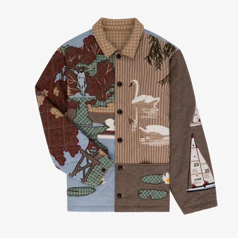 Reversible Uptown Patchwork Jacket sold by Aime Leon Dore