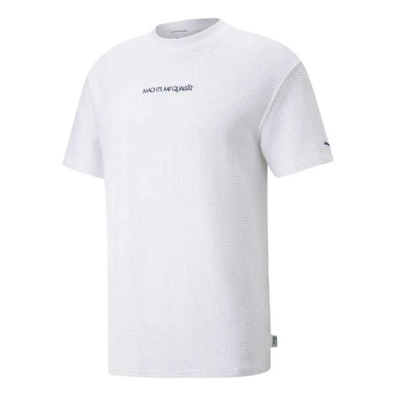 Puma MMQ STB Graphic T-Shirt 'White' 535792-02 sold by KicksCrew