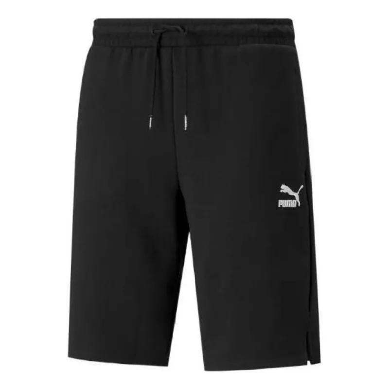 Puma Classics Logo Shorts 'Black' 535332-01 sold by KicksCrew