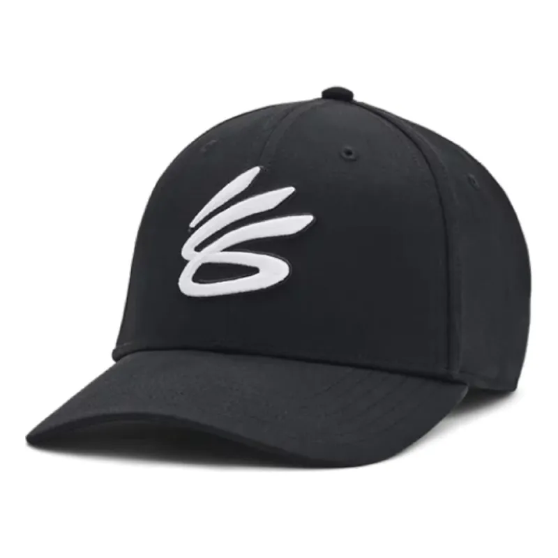 Under Armour Curry Logo Baseball Cap 'Black White' 1380010-001 sold by KicksCrew