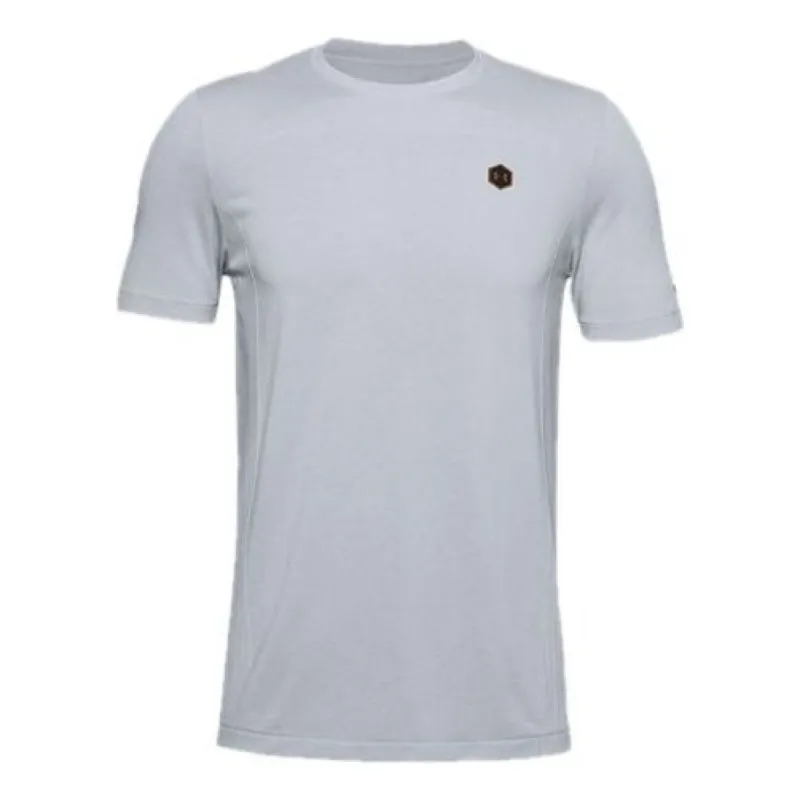 Under Armour RUSH Seamless Fitted T-shirt 'Grey' 1351448-014 sold by KicksCrew