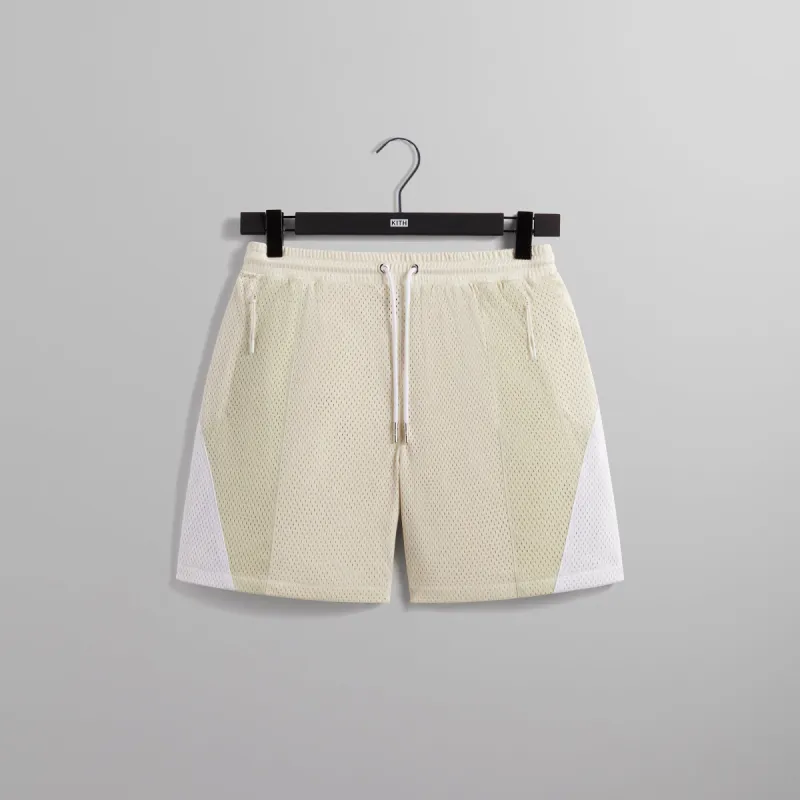 Kith 101 Harden Panelled Mesh Short - Sandrift sold by Kith
