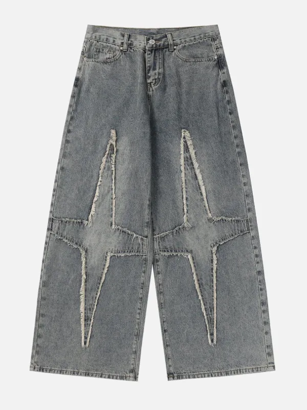 Aelfric Eden Fringe Star Loose Jeans sold by Aelfric Eden