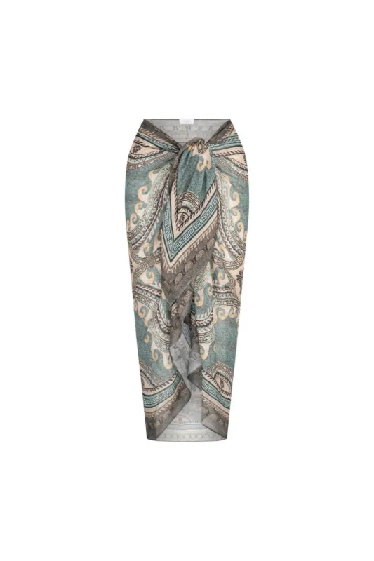Meropi Sarong - Seafoam Mosaic sold by Tigerlily