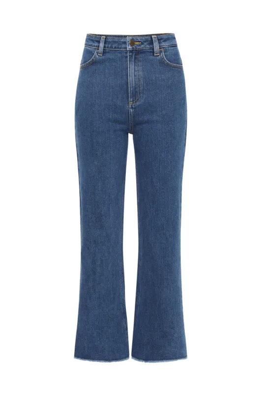 Hideaway Cropped Jeans in Vintage Blue sold by Arnhem