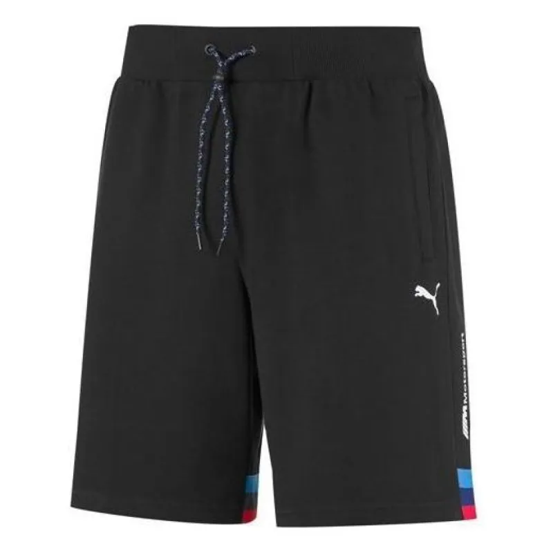 Puma x BMW Motorsport Life Sweat Shorts 'Black White Red Blue' 596090-01 sold by KicksCrew