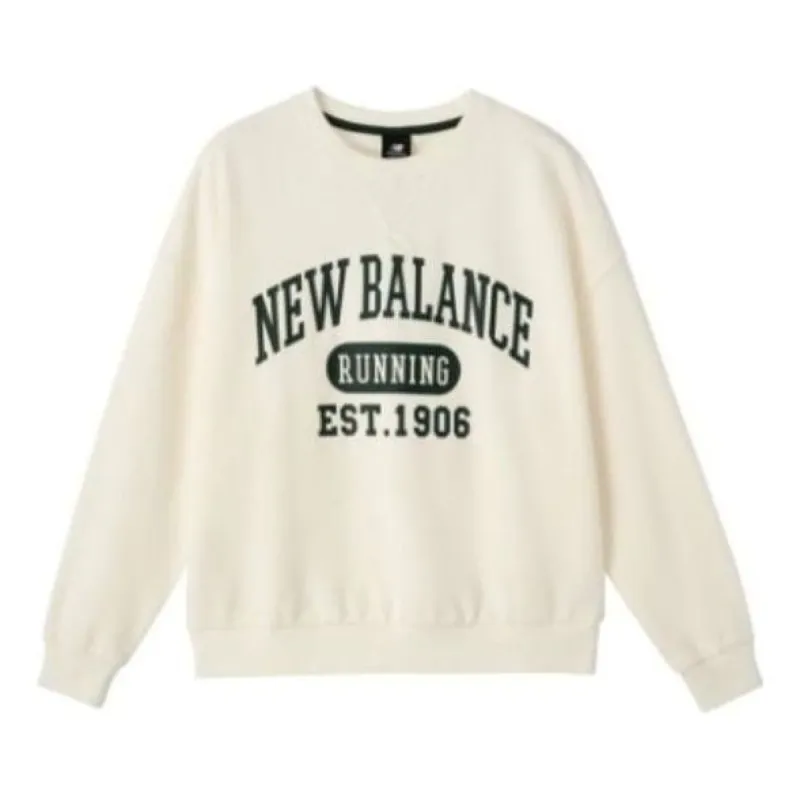 (WMNS) New Balance Classic Running Sweatshirt 'White Green' AWT31356-CIC sold by KicksCrew