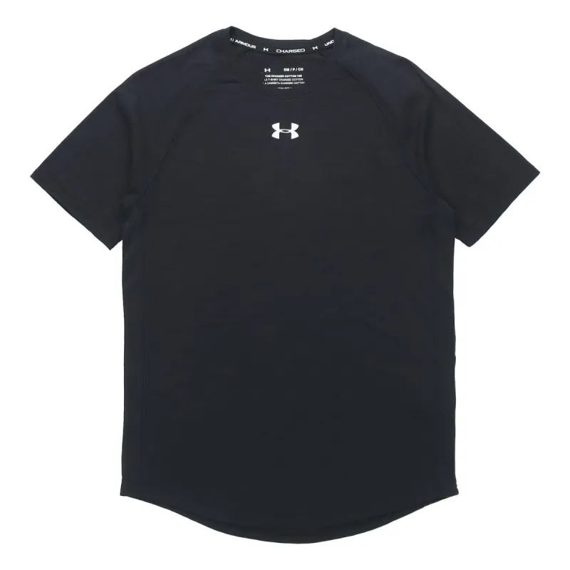 Under Armour Charged Cotton T-shirt 'Black' 1351570-001 sold by KicksCrew