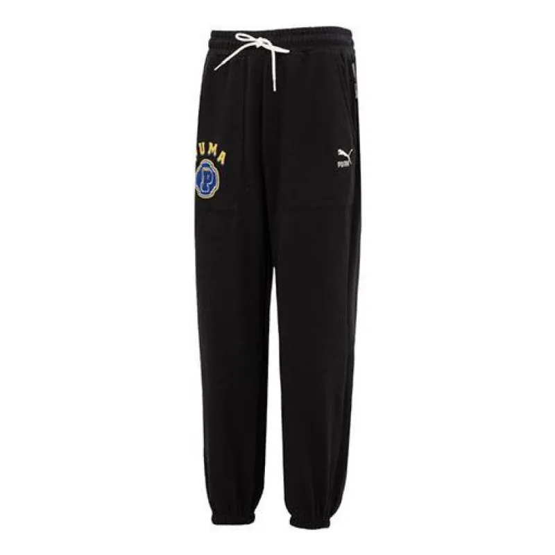 Puma Team Pants Tr Logo Pants 'Black' 622277-01 sold by KicksCrew