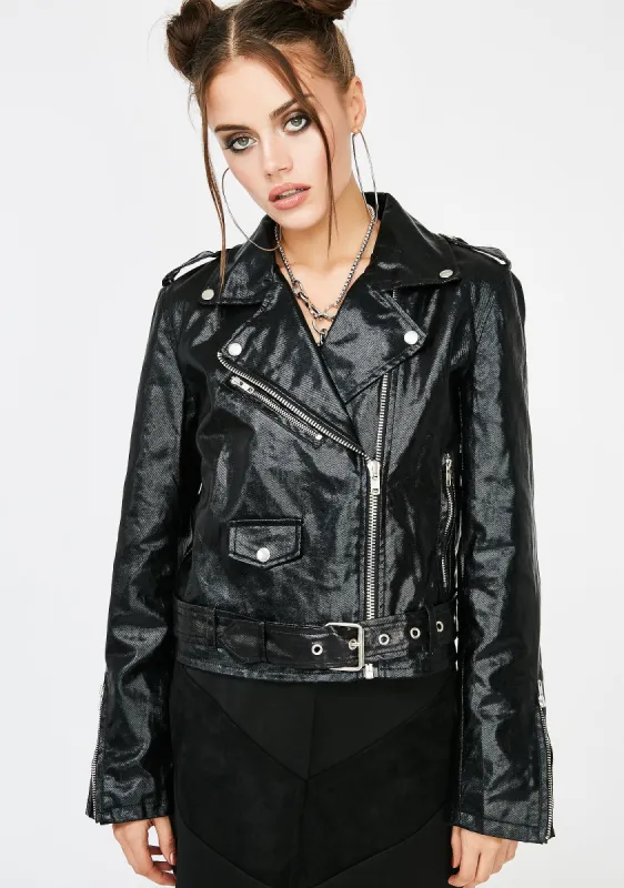 Money Spent Biker Jacket sold by Dolls Kill