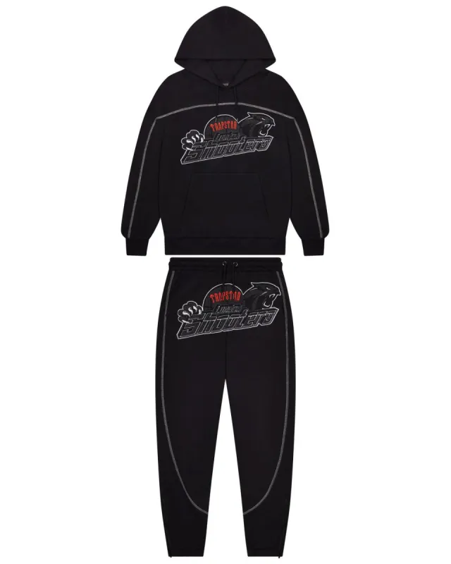 Trapstar London サンダル Shooters Arch Panel Hoodie Tracksuit - Black/Red | Parallel