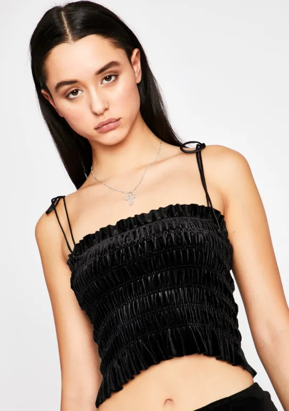 Dark Bitter Sweet Baby Smock Top sold by Dolls Kill