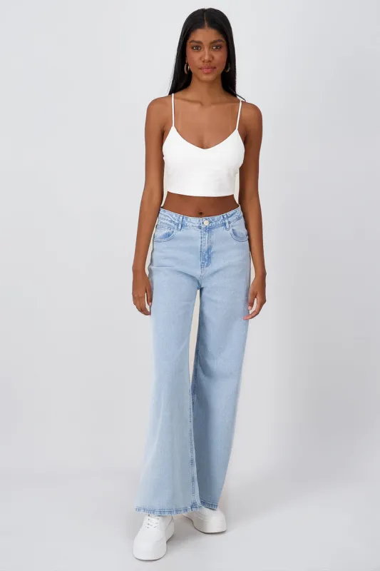 Jeans Wide Leg Lisos sold by Shasa