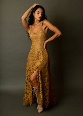Camila Dress in Bistre sold by Joyfolie