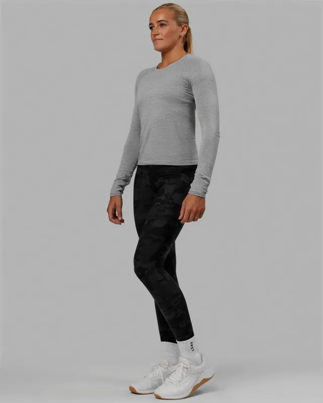 AeroFLX+ Seamless Long Sleeve Tee - Light Grey Marl sold by LSKD