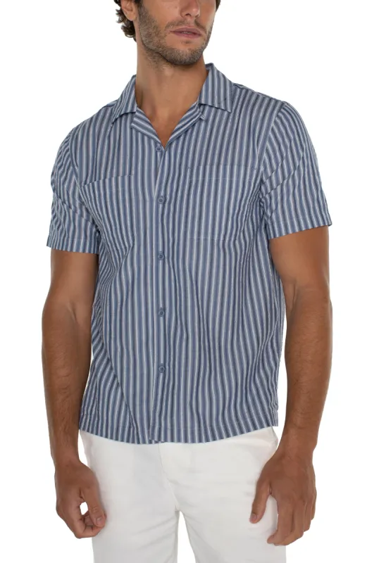 SHORT SLEEVE CAMP SHIRT sold by Liverpool Jeans Company