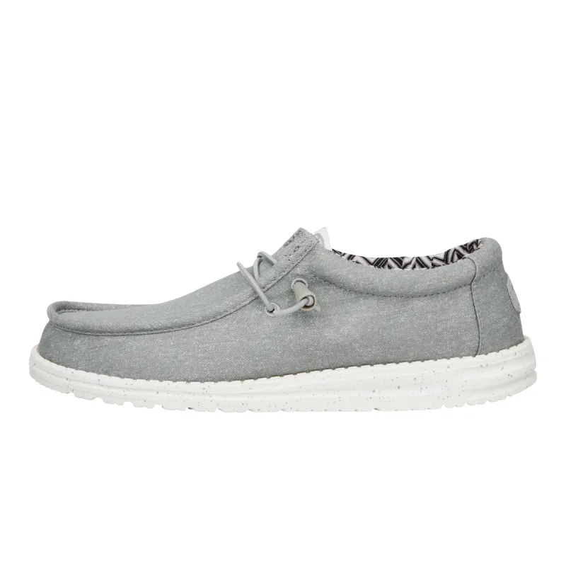 Wally Stretch Canvas Wide - Light Grey sold by Hey Dude