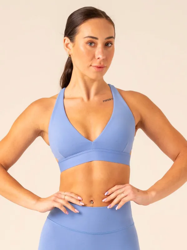 Prime Sports Bra - Cornflower Blue sold by Ryderwear
