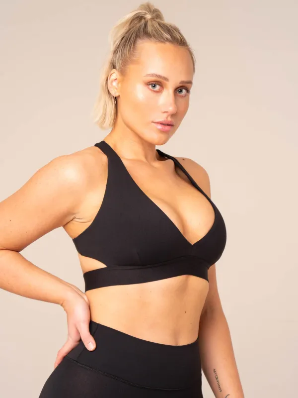 Prime Sports Bra - Black sold by Ryderwear