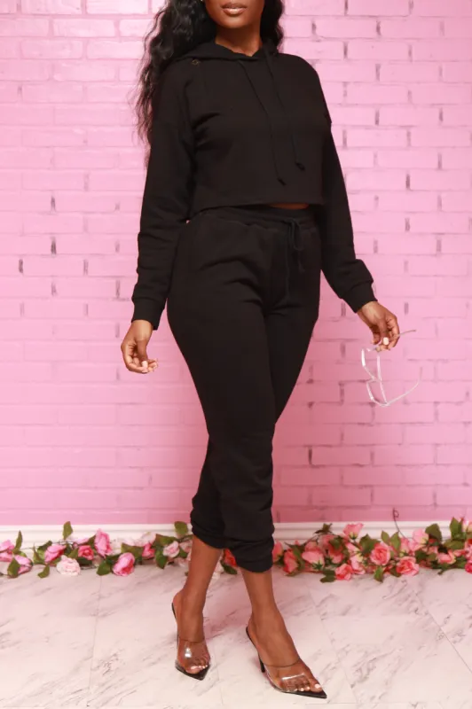 Just In Time Jogger Set - Black sold by Swankaposh
