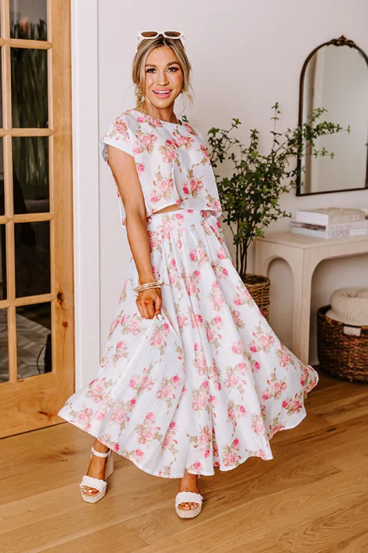 Rose Garden High Waist Skirt sold by Impressions