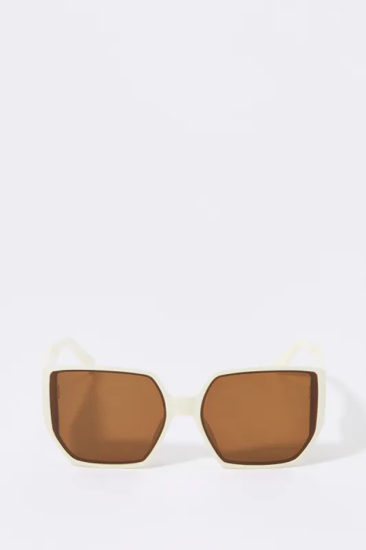 Lunettes de soleil surdimensionnées géométriques sold by Urban Planet