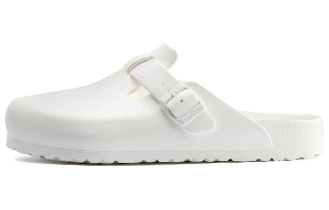 (WMNS) Birkenstock Boston Essentials EVA Narrow Fit 'White' 0127133 sold by KicksCrew