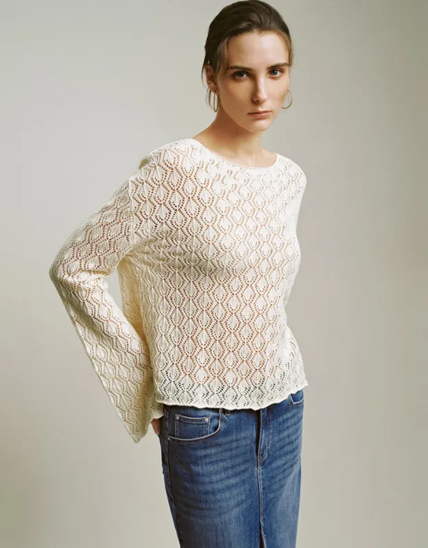 Drop Shoulder Sleeve Crew Neck Knitted T-Shirt sold by Urban Revivo