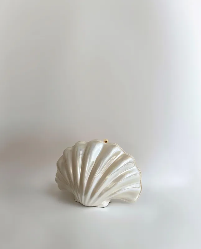 Maisie Shell Clutch - Ivory sold by JW PEI
