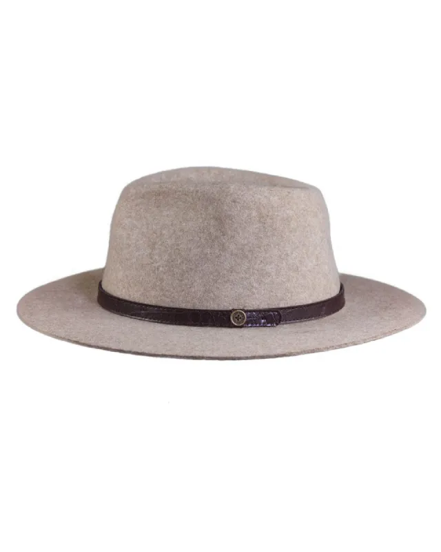 The Dingo Felt Hat – Fawn | 100% Wool Fedora sold by Fallen Broken Street