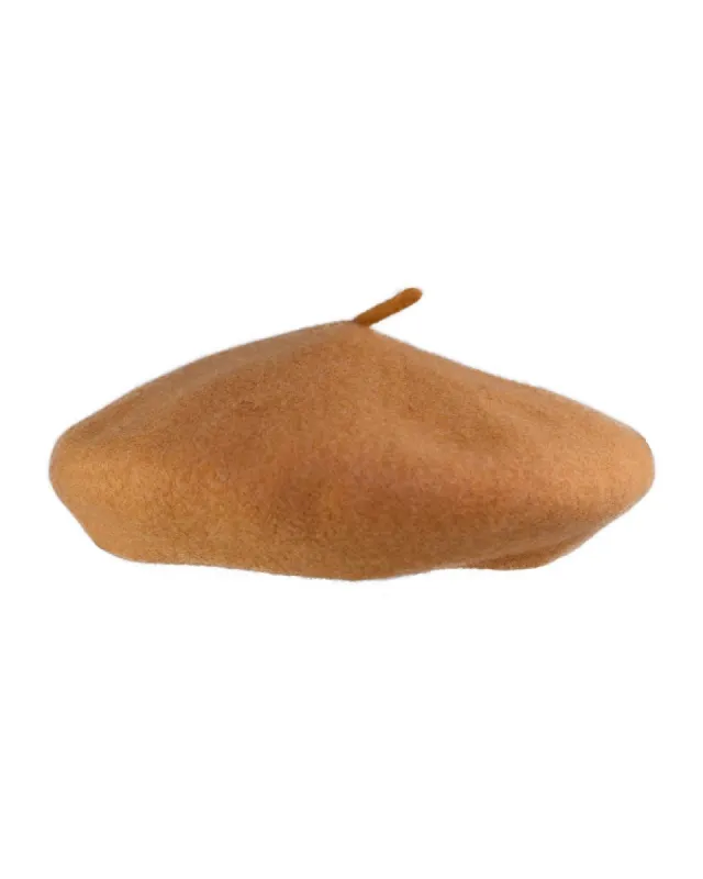 The Belle Beret – Caramel Wool sold by Fallen Broken Street