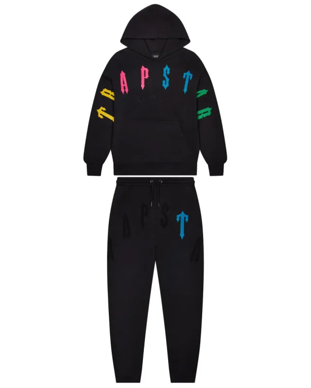 Irongate Arch Chenille 2.0 Tracksuit - Black/Candy sold by Trapstar London