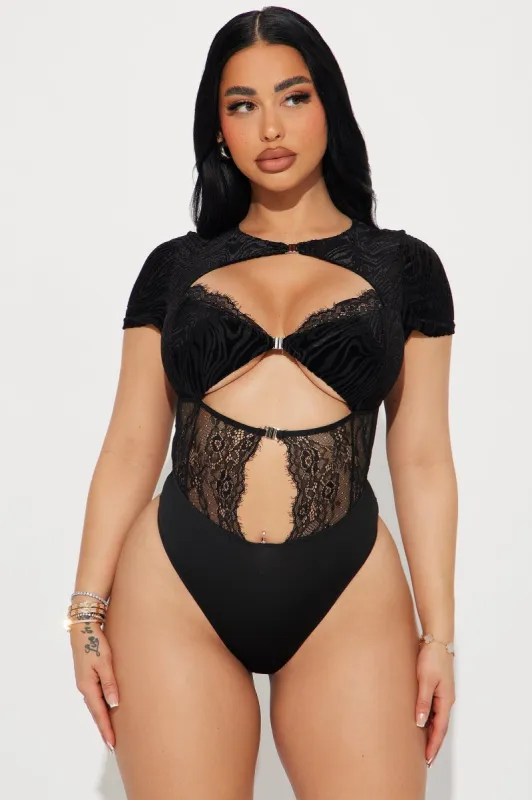 So Over You Bodysuit - Black sold by Fashion Nova