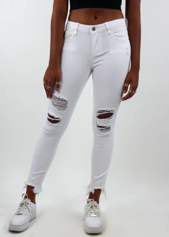 White Noise Jeans ★ White Denim sold by Rock N Rags
