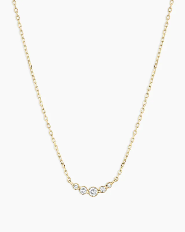 Elle Diamond Cluster Necklace sold by Gorjana