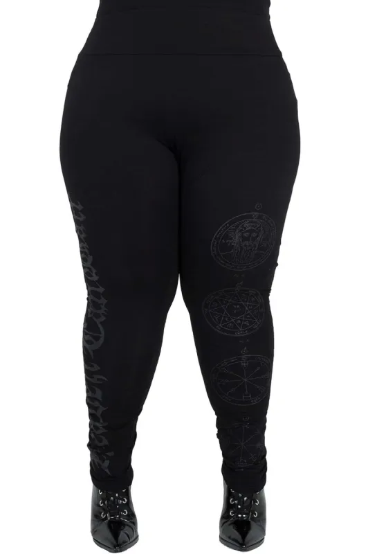 Heaven Can Wait Leggings [PLUS] sold by Killstar