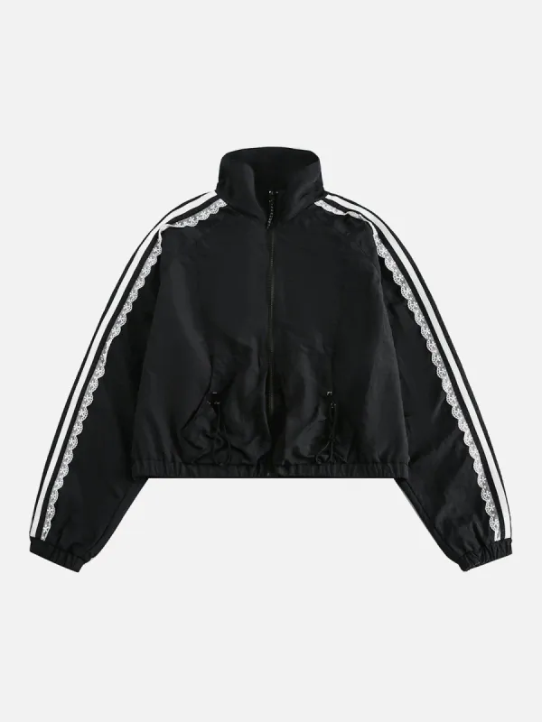 Aelfric Eden Lace Patchwork Bomber Jacket sold by Aelfric Eden