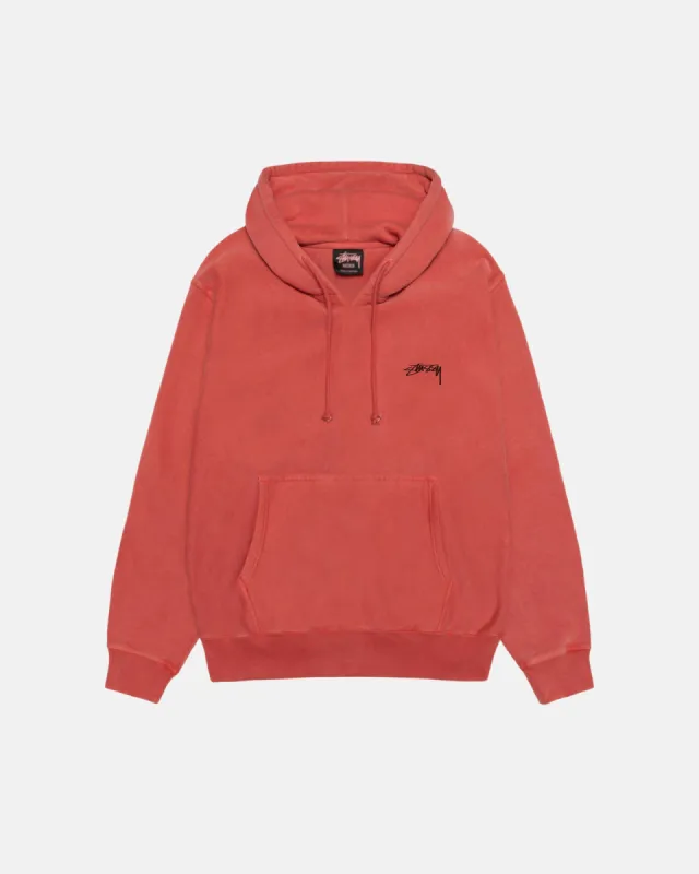 SMOOTH STOCK HOODIE PIGMENT DYED sold by Stussy