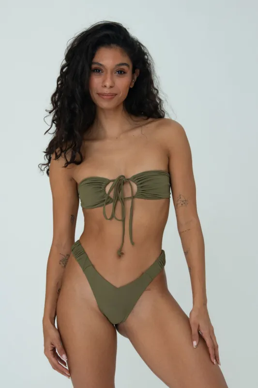 IVY TOP (OLIVE) sold by Bright Swimwear