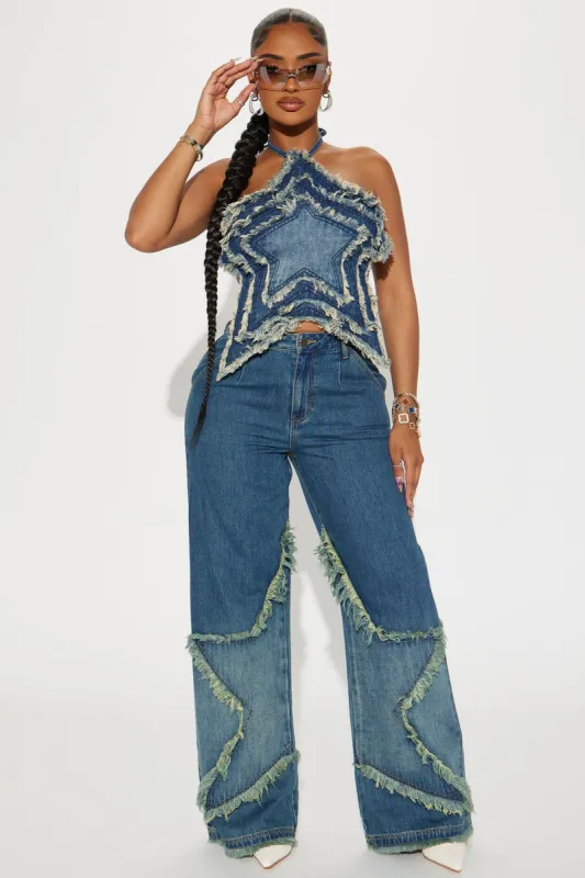 Star Of The Night Baggy Jeans - Medium Wash sold by Fashion Nova